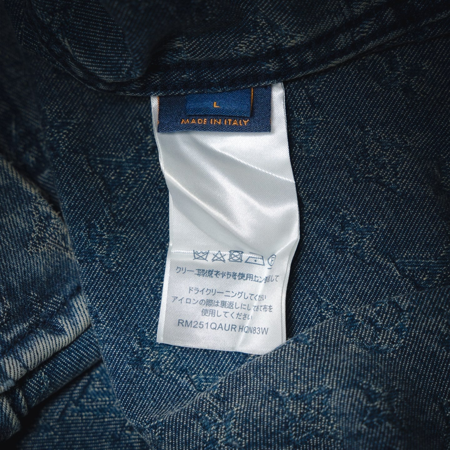 Louis 25ss jacquard denim shirt