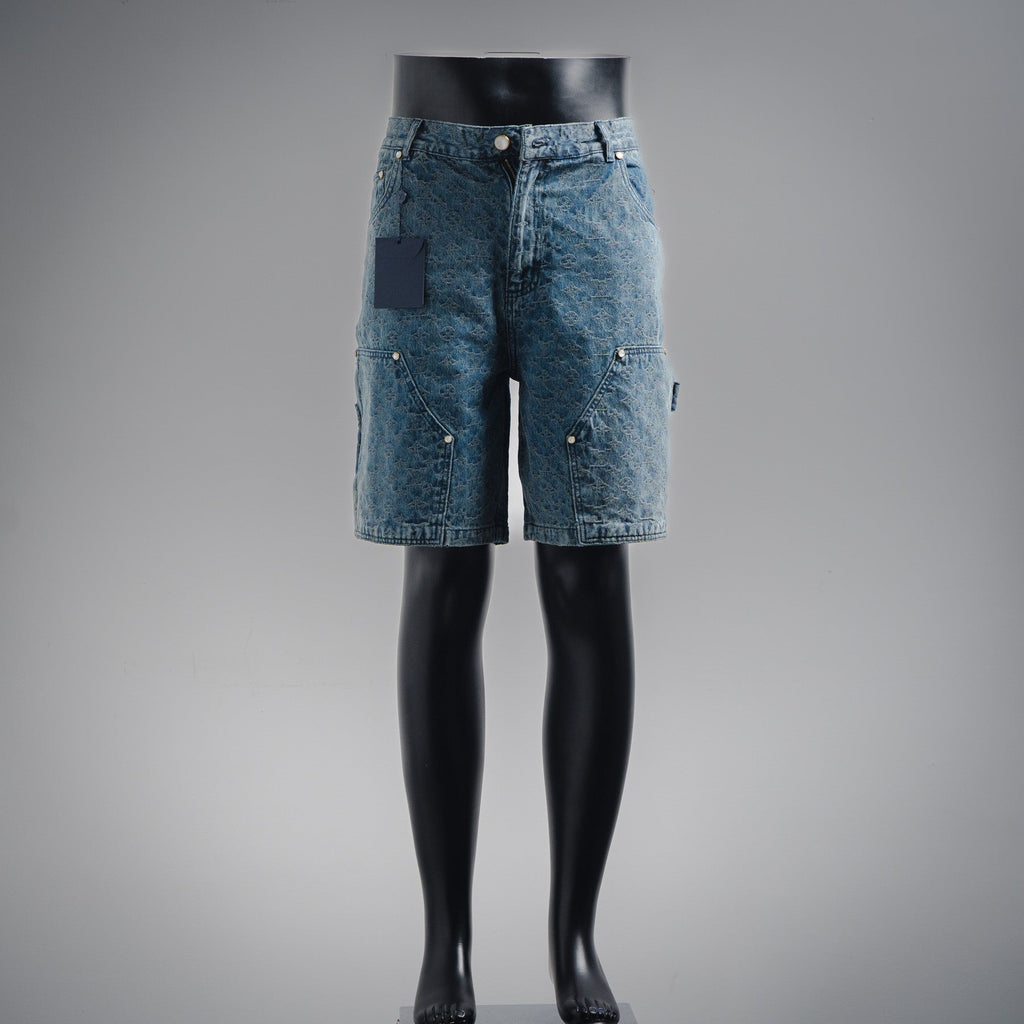 Louis jacquard denim short