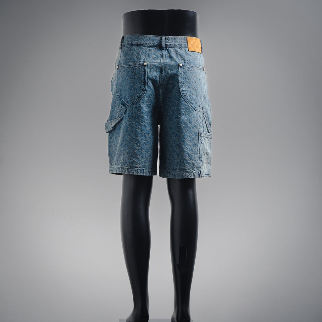 Louis jacquard denim short