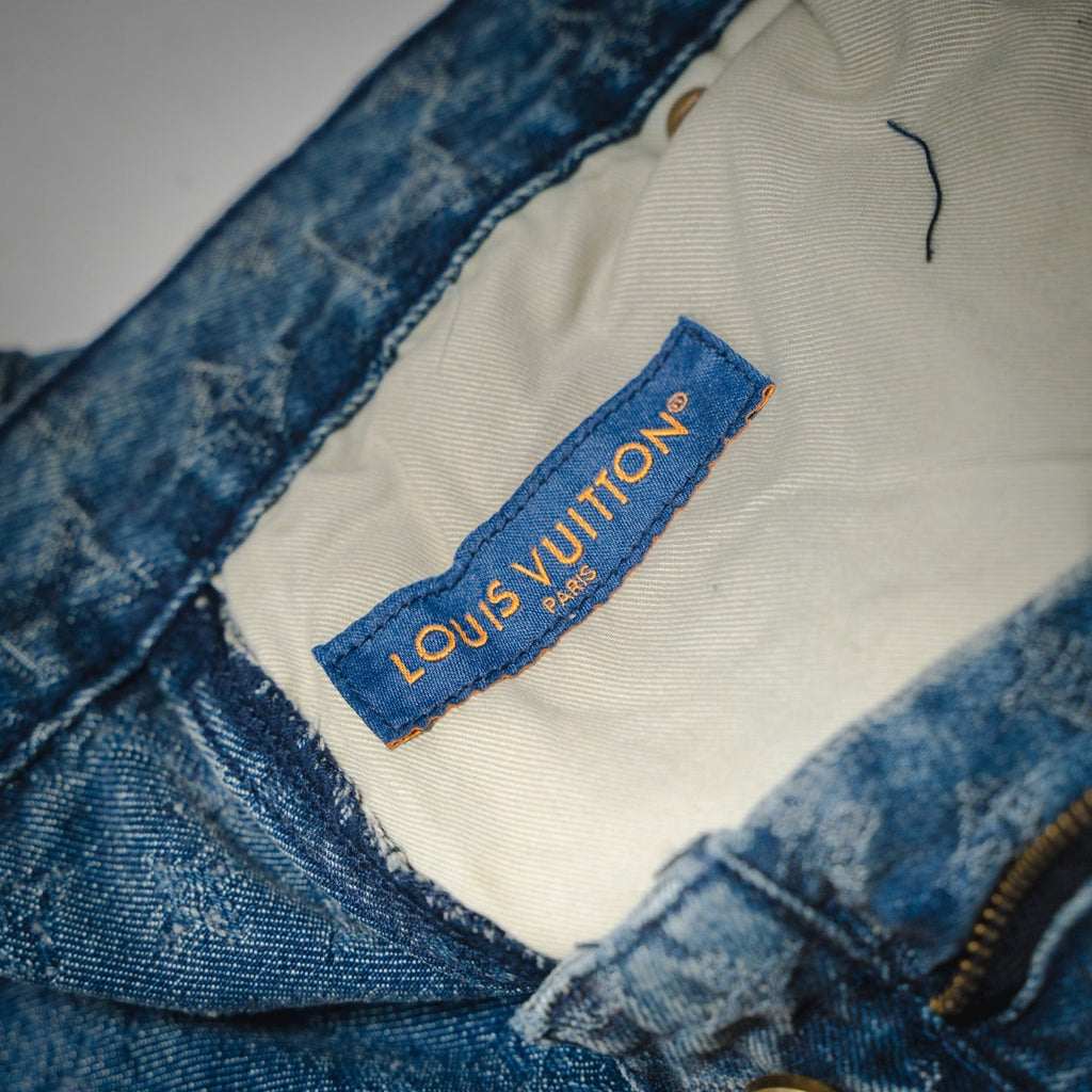 Louis jacquard denim short