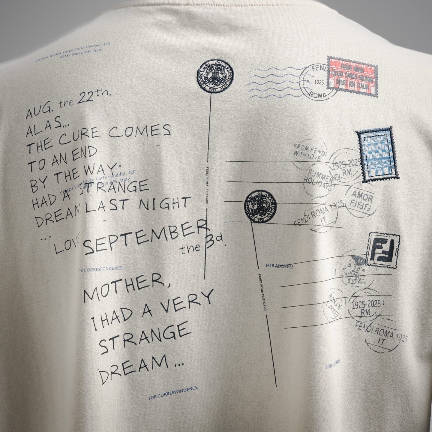 Fend 25ss print t-shirt