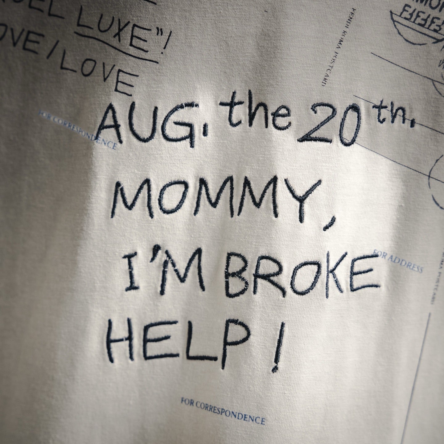 Fend 25ss print t-shirt