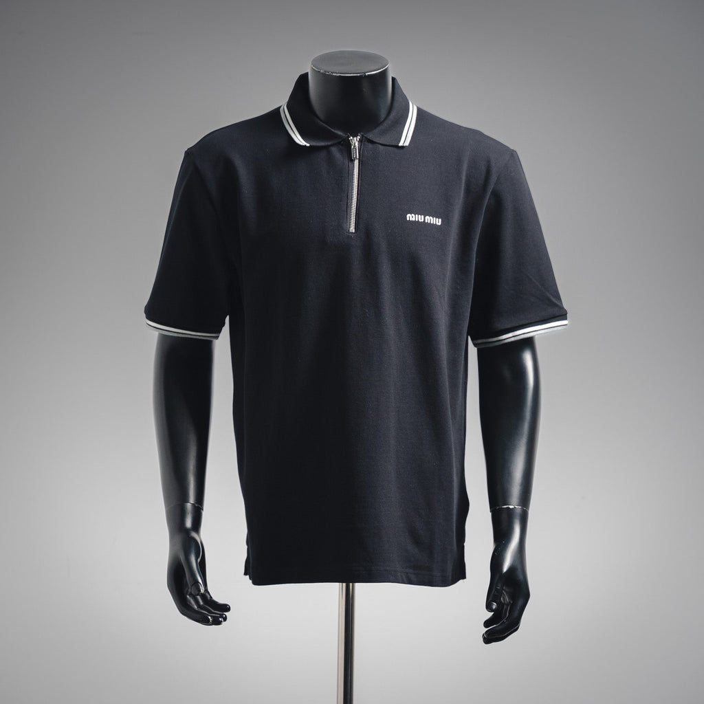 Miu 25ss zipper polo