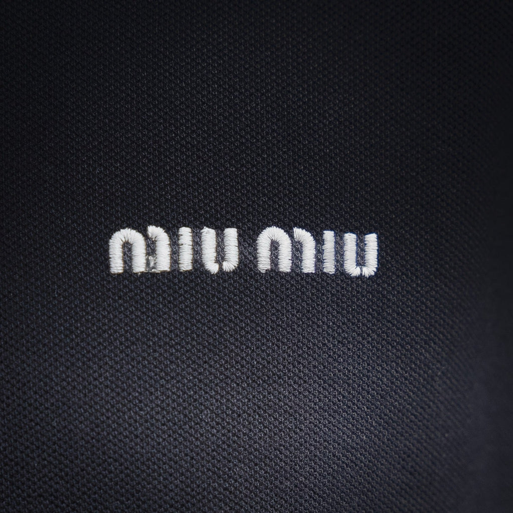 Miu 25ss zipper polo