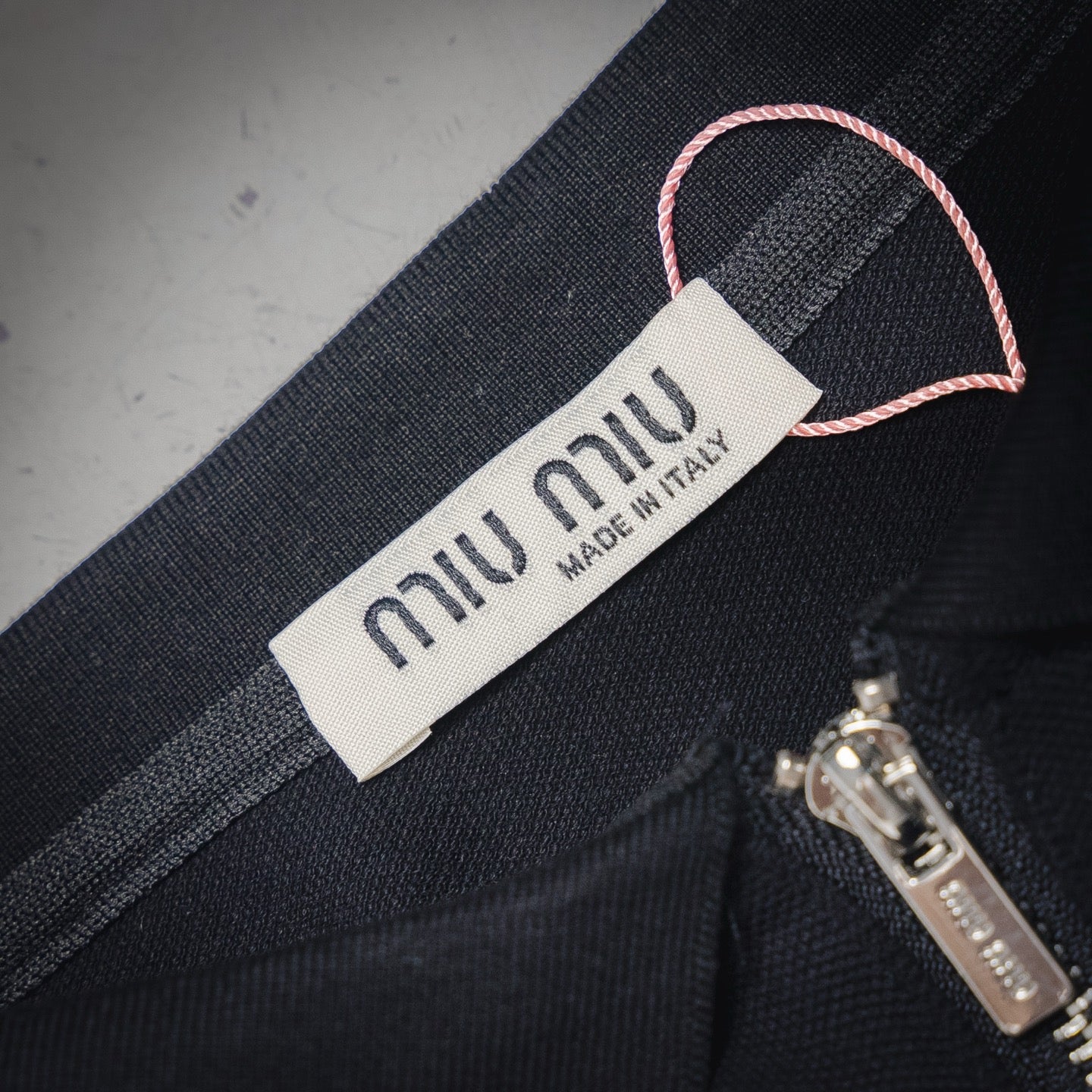 Miu 25ss zipper polo