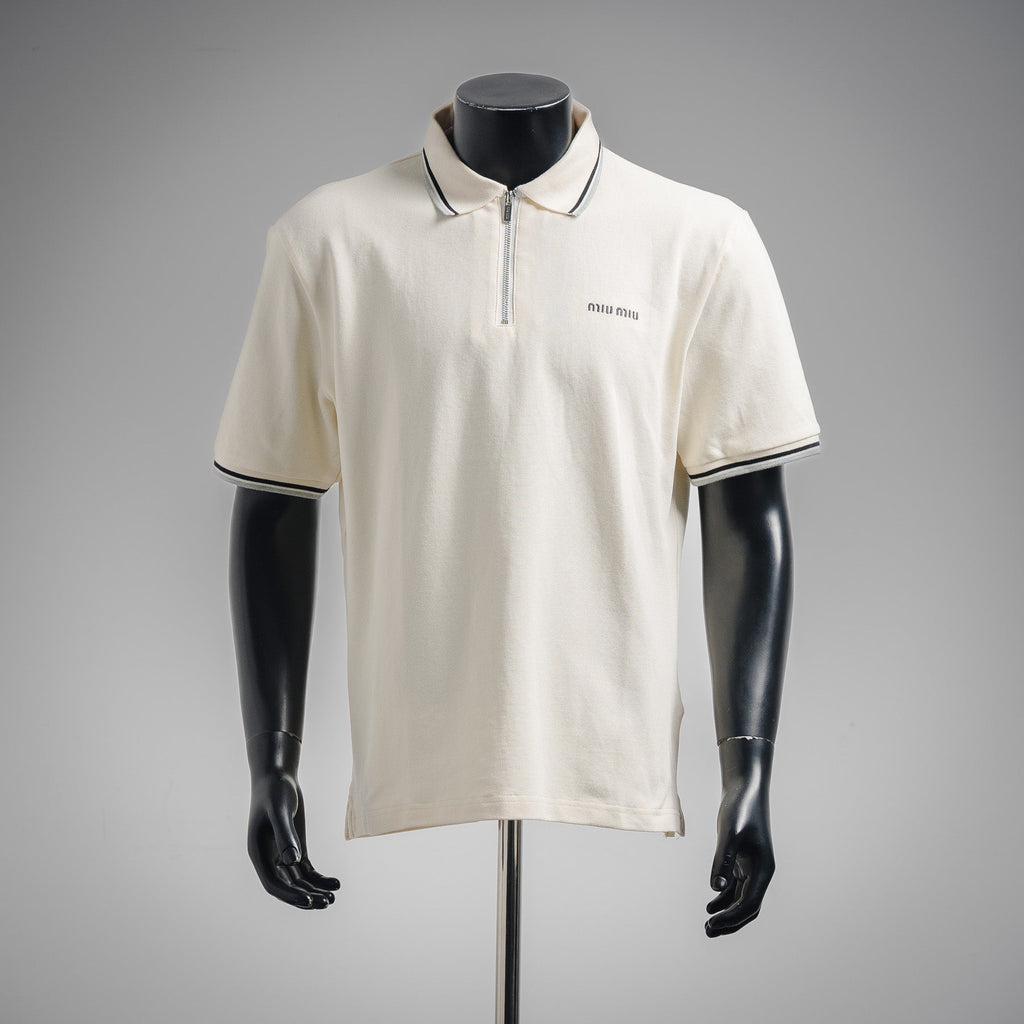 Miu 25ss zipper polo