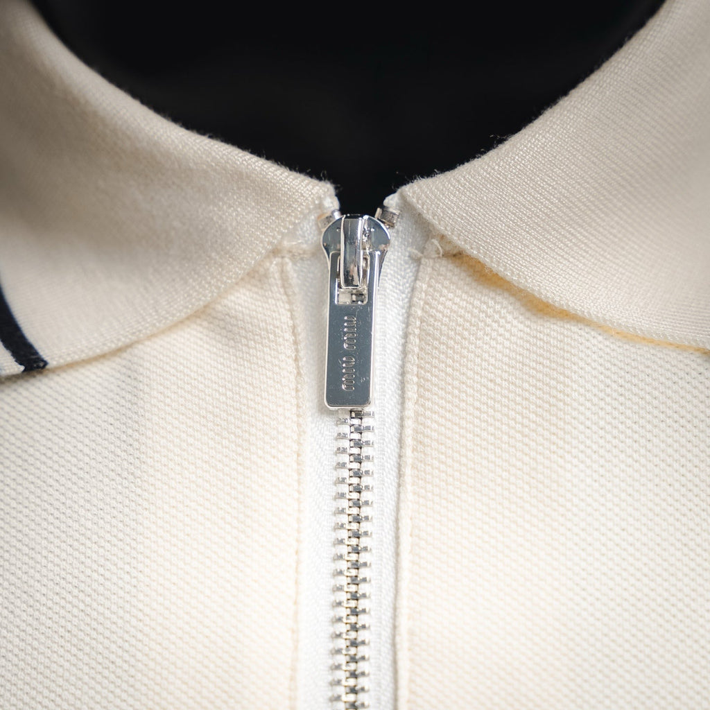 Miu 25ss zipper polo