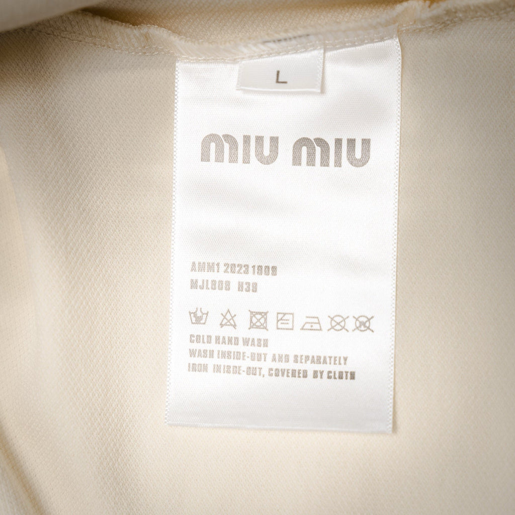 Miu 25ss zipper polo