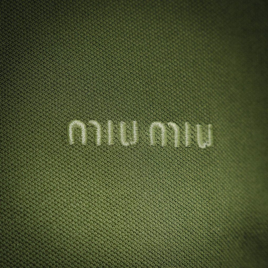 Miu 25ss zipper polo