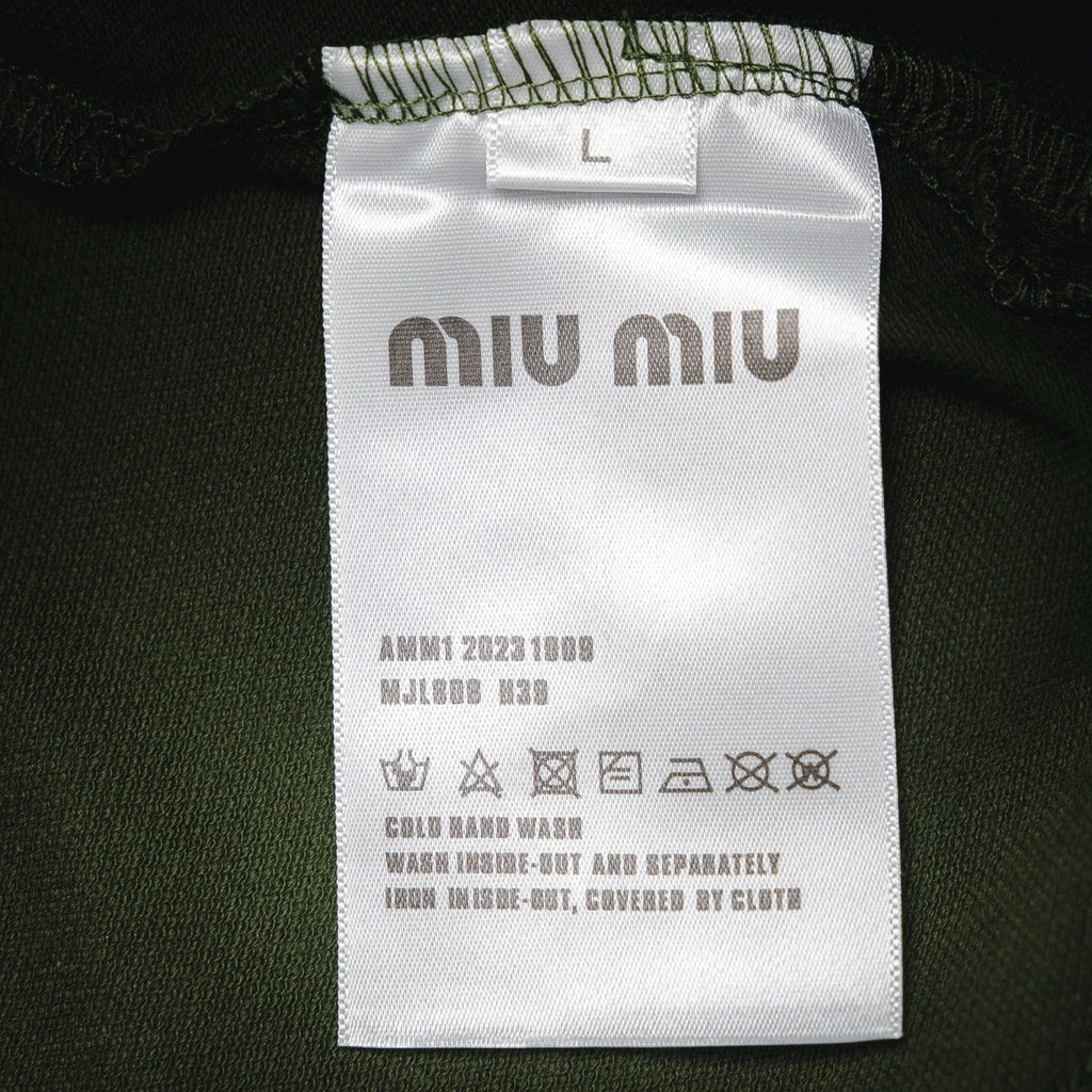 Miu 25ss zipper polo