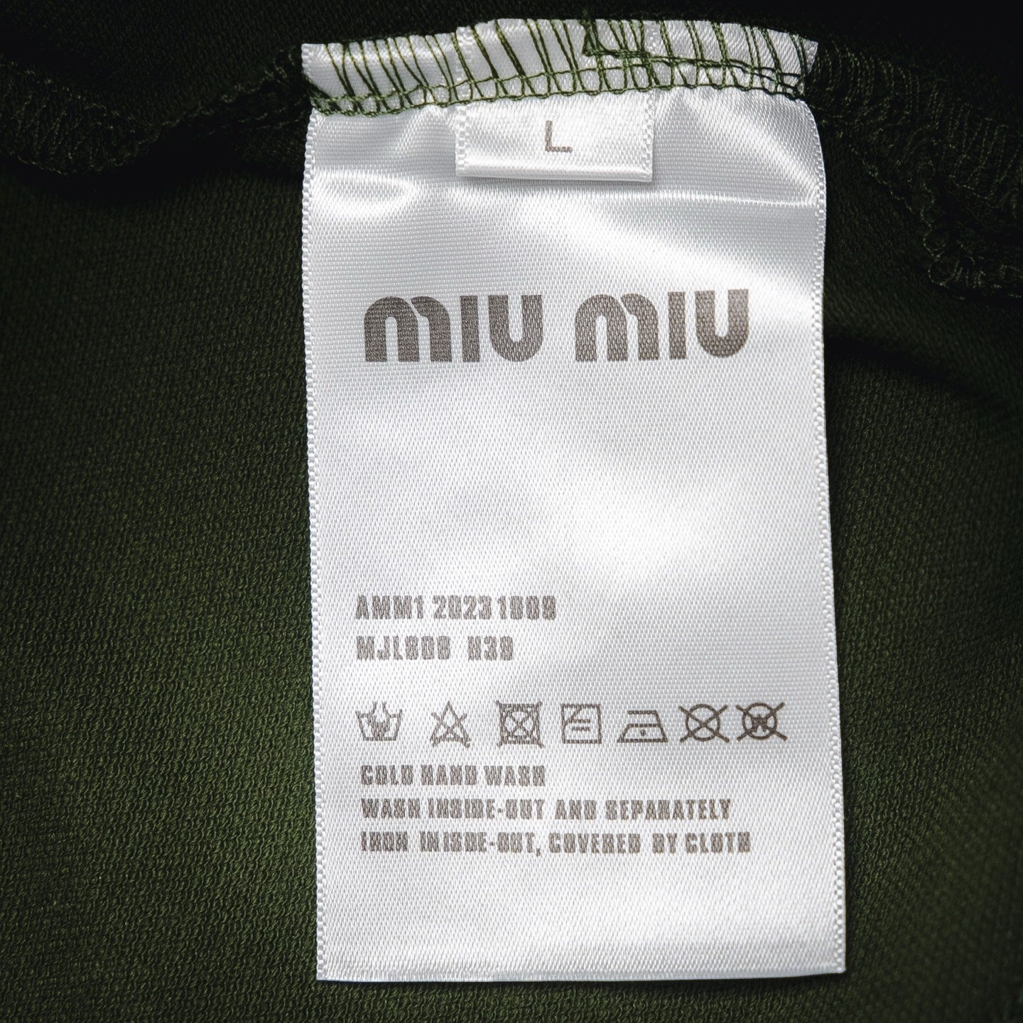 Miu 25ss zipper polo