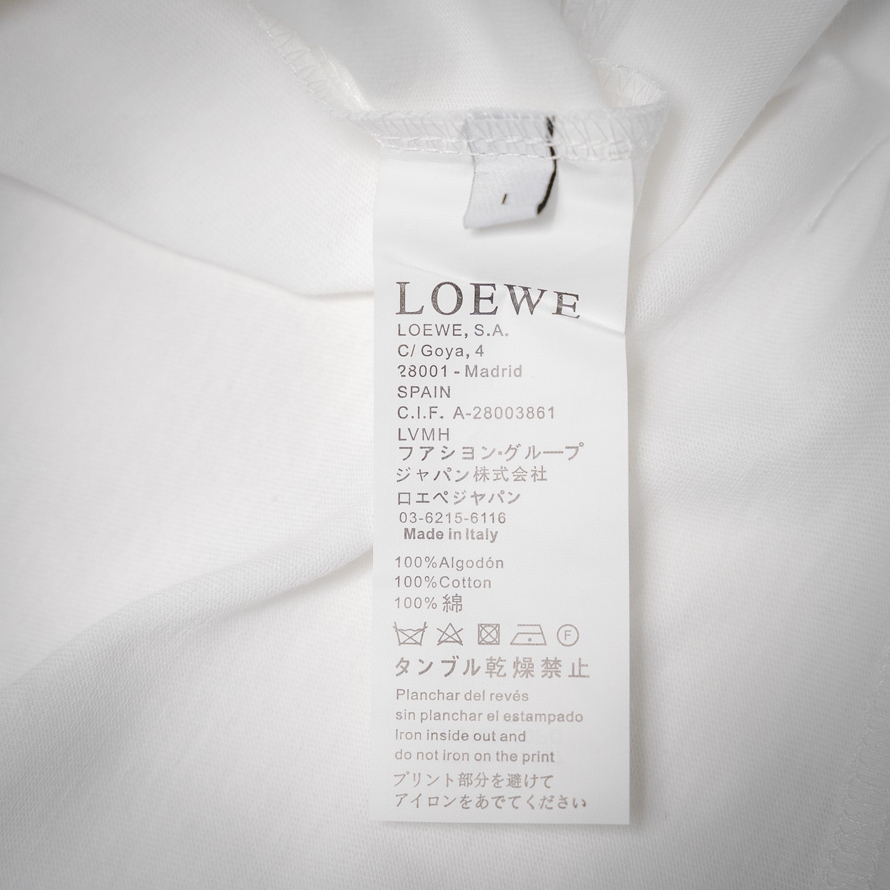 Loe 25ss embroidered t-shirt