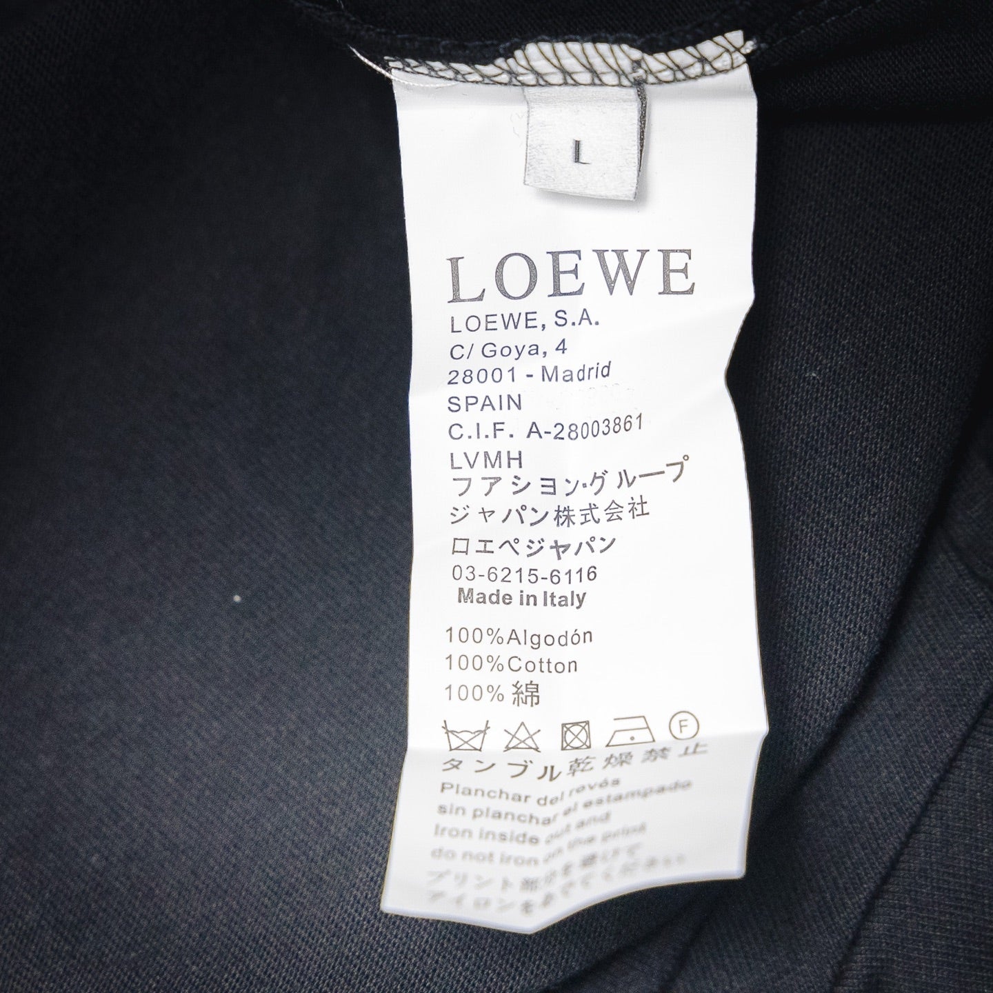 Loe 25ss embroidered t-shirt