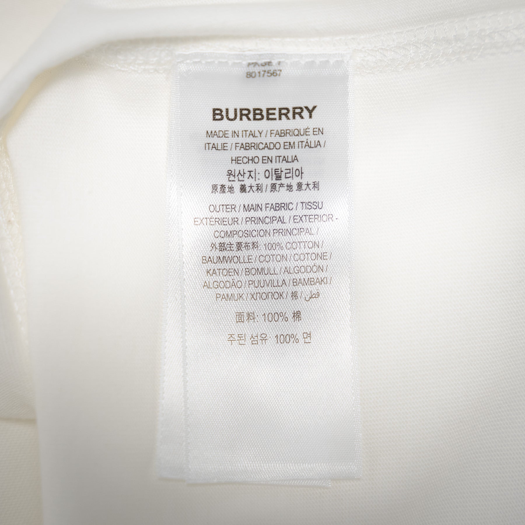 Bur 25ss embroidered t-shirt