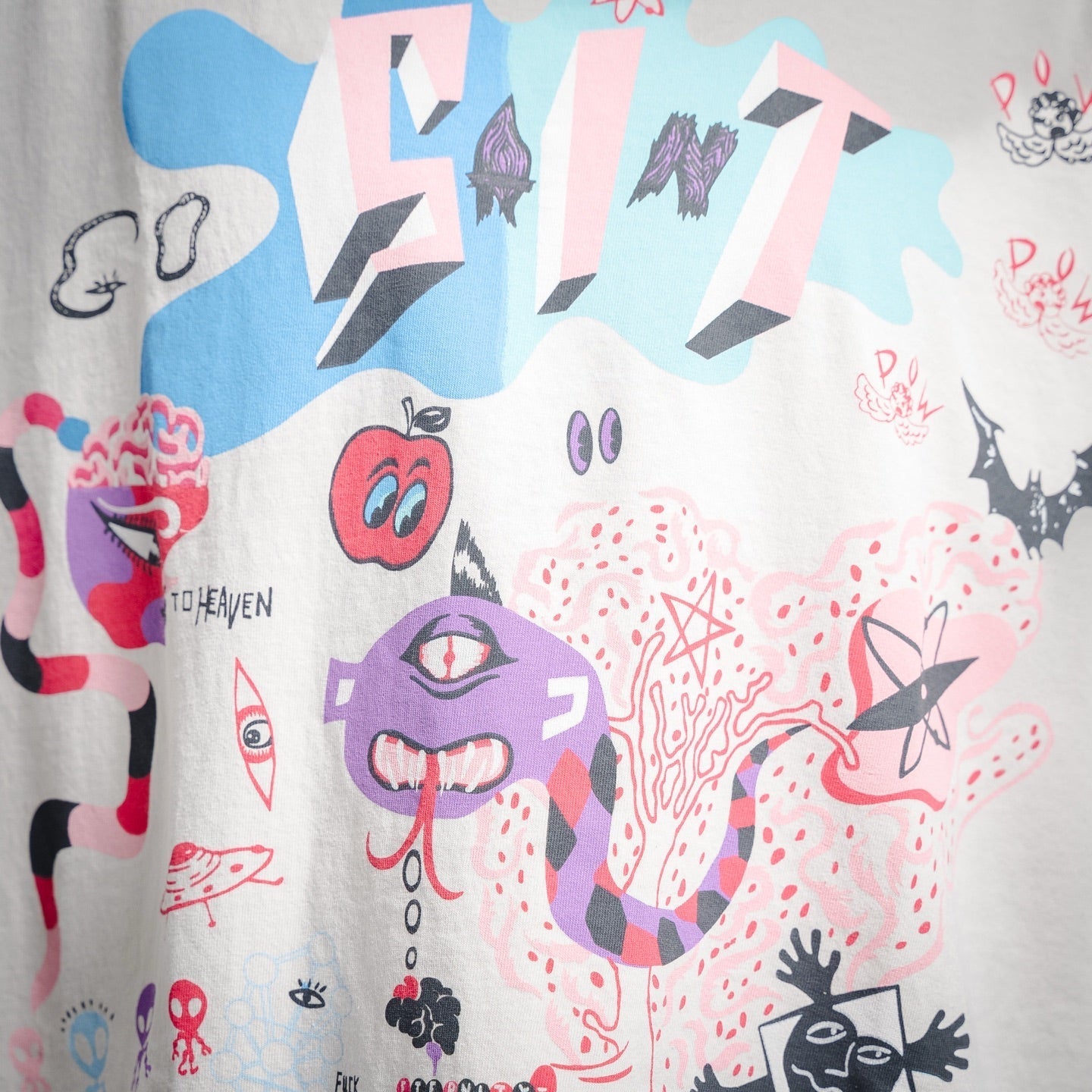 Saint mic 25ss print t-shirt