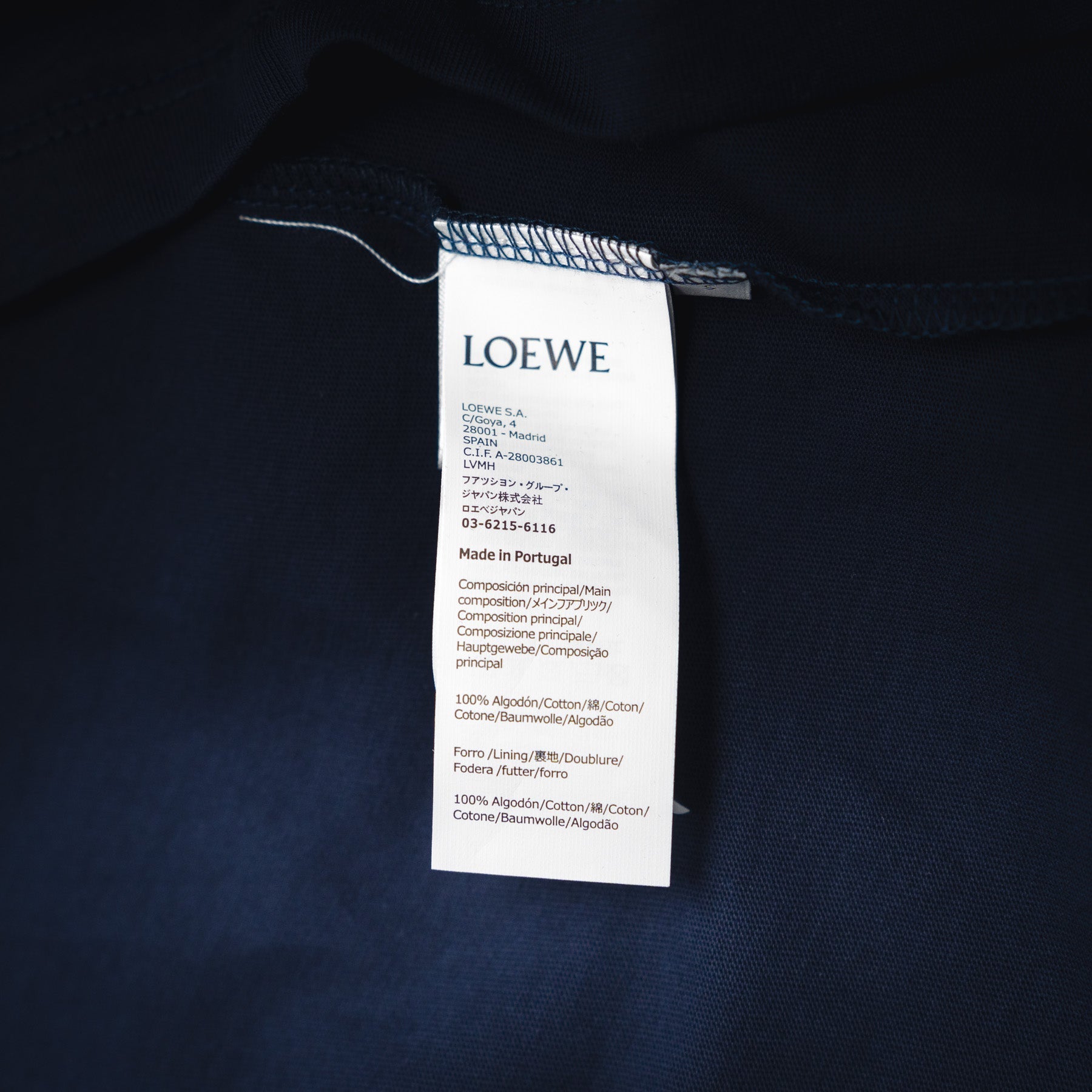 Loe 25ss embroidered t-shirt