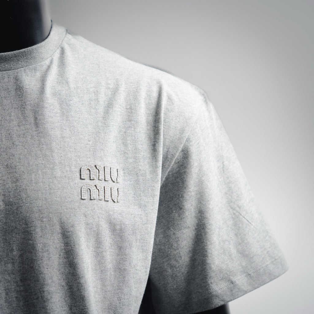 Miu 25ss embroidered t-shirt