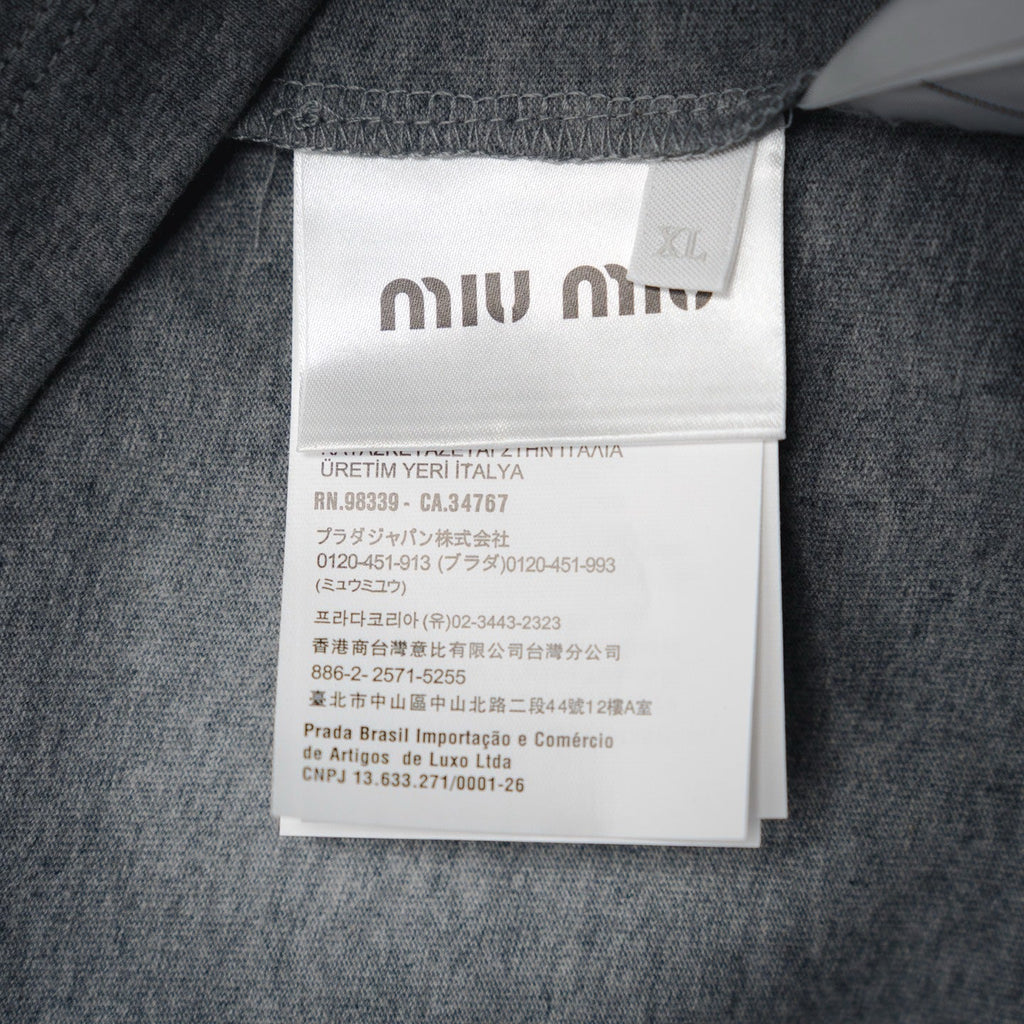 Miu 25ss embroidered t-shirt