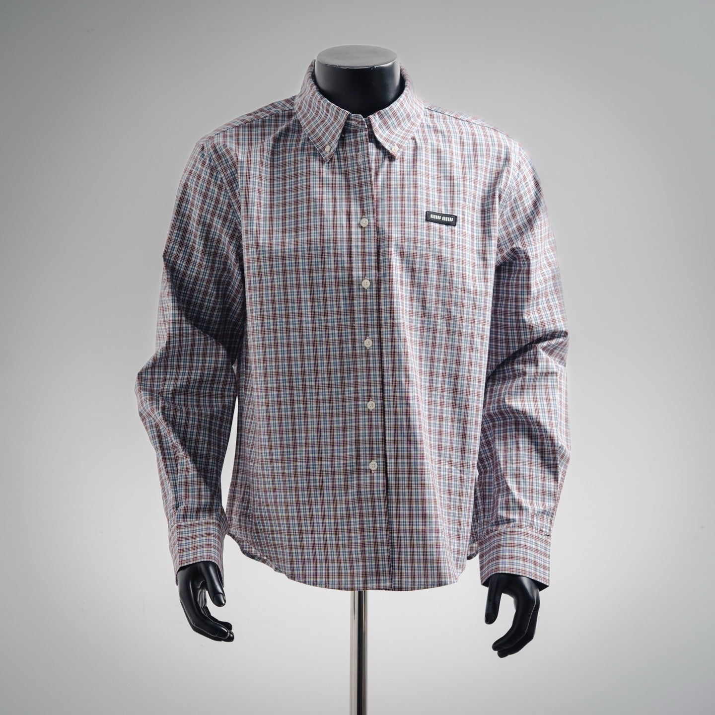 Miu 25ss plaid shirt