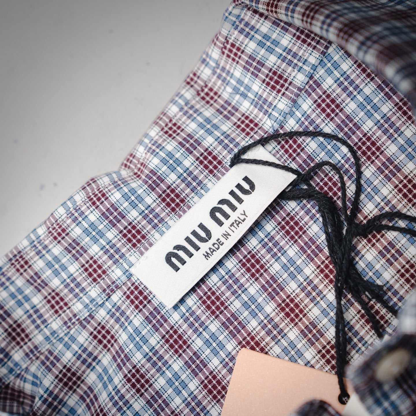 Miu 25ss plaid shirt