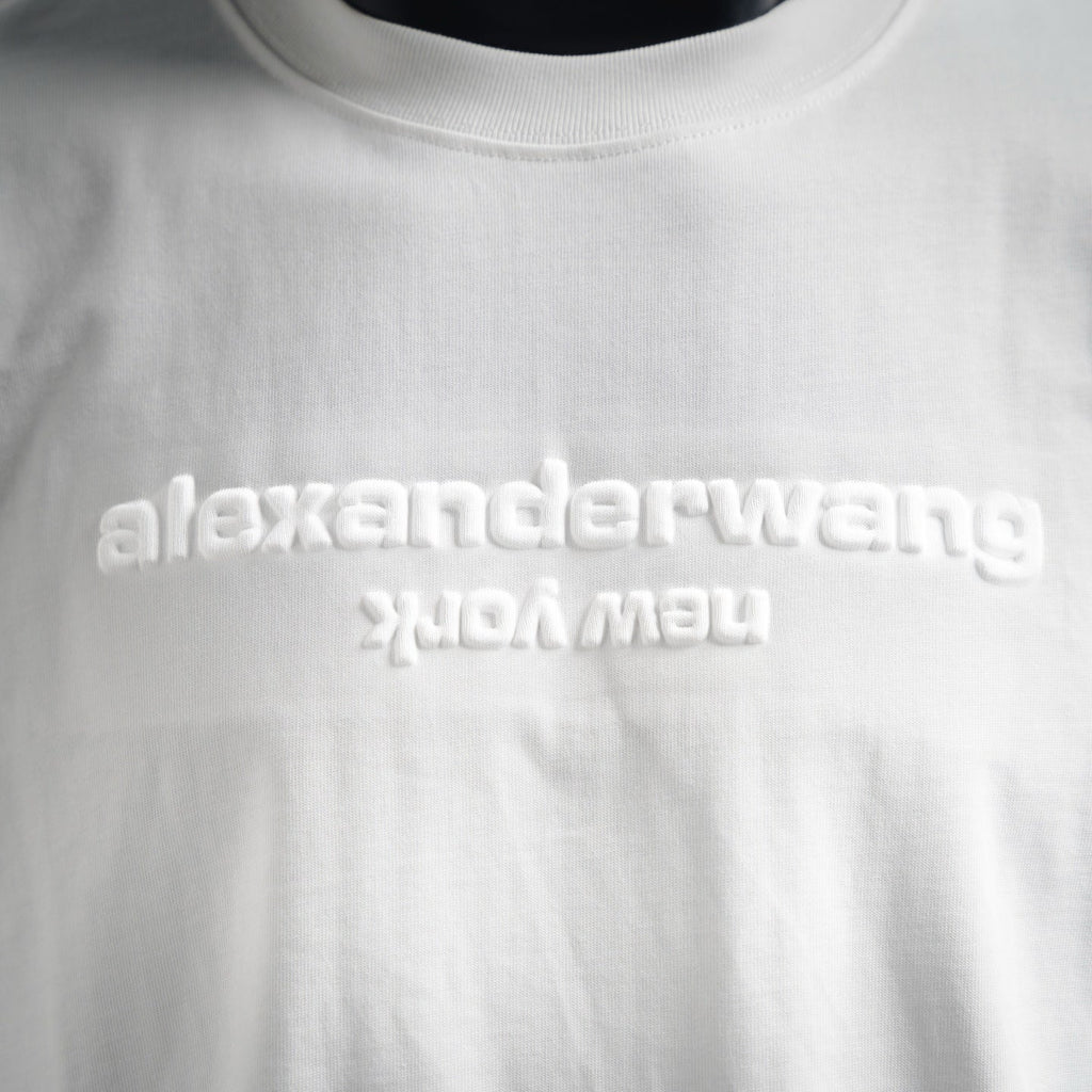 Wang 25ss embossed t-shirt