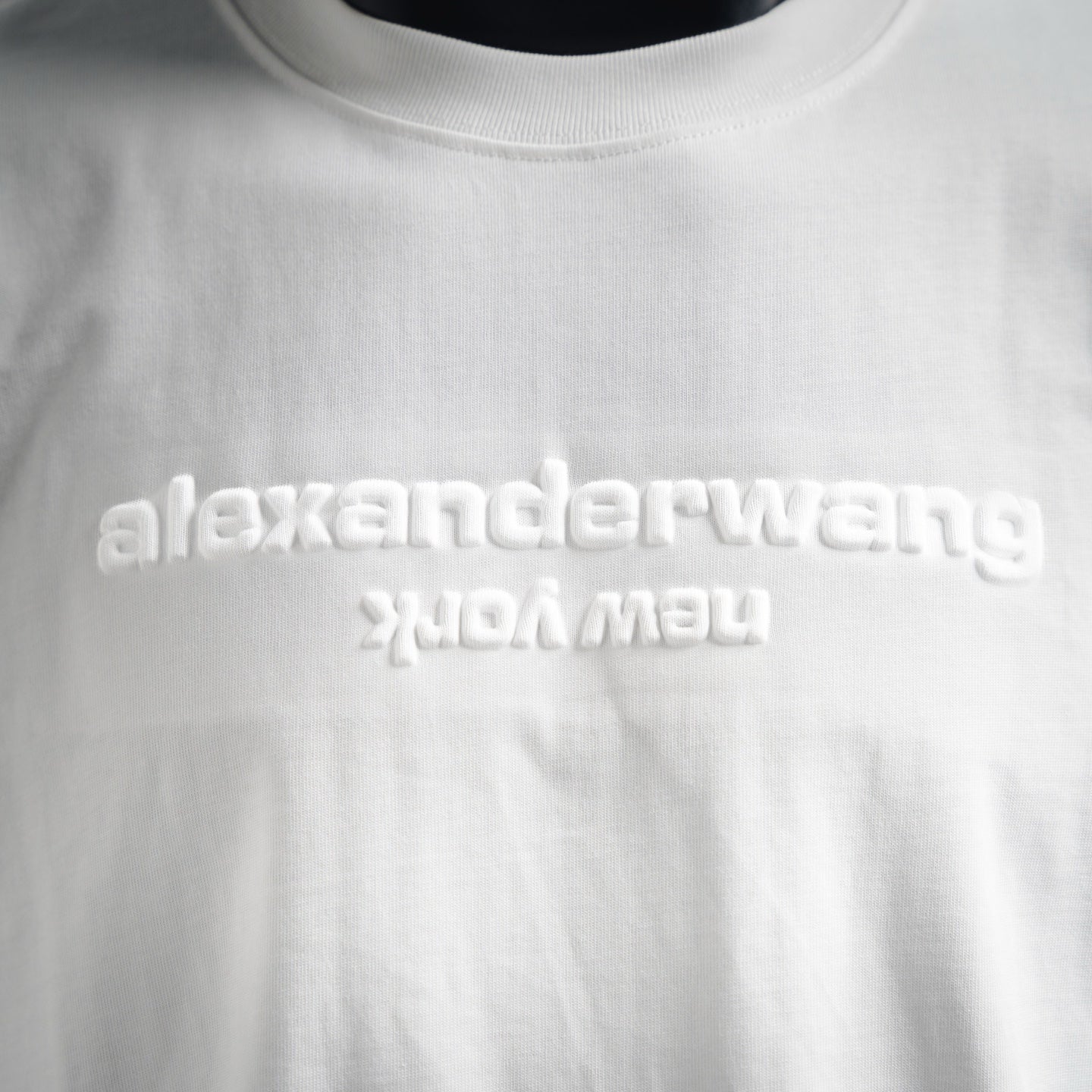 Wang 25ss embossed t-shirt