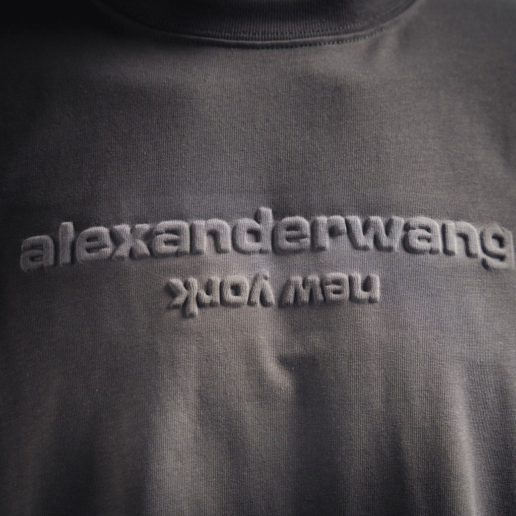 Wang 25ss embossed t-shirt