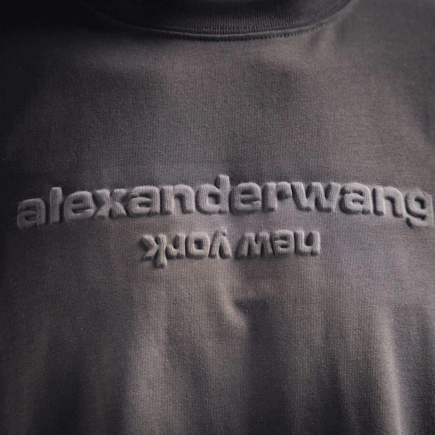 Wang 25ss embossed t-shirt