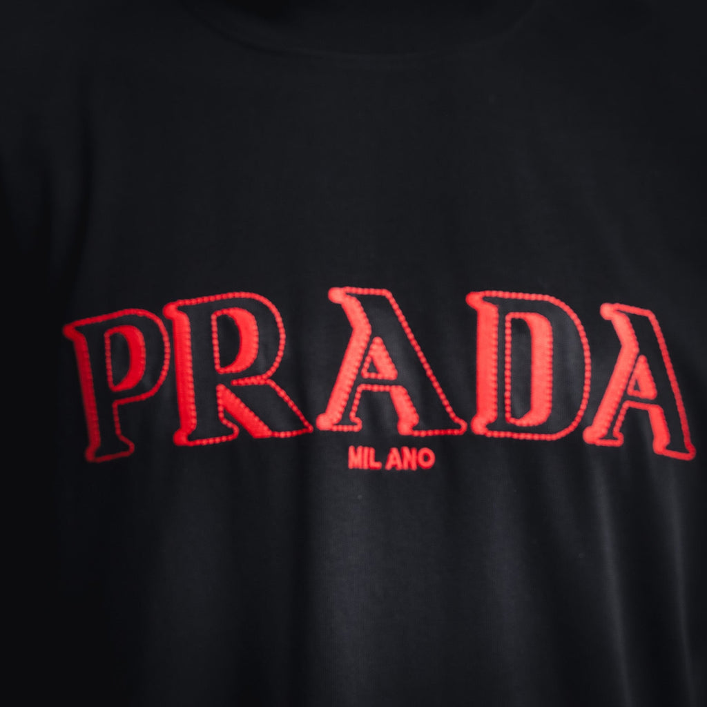 Pra 25ss embroidered t-shirt