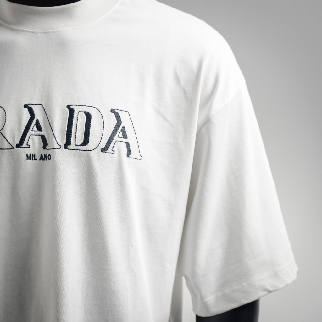 Pra 25ss embroidered t-shirt