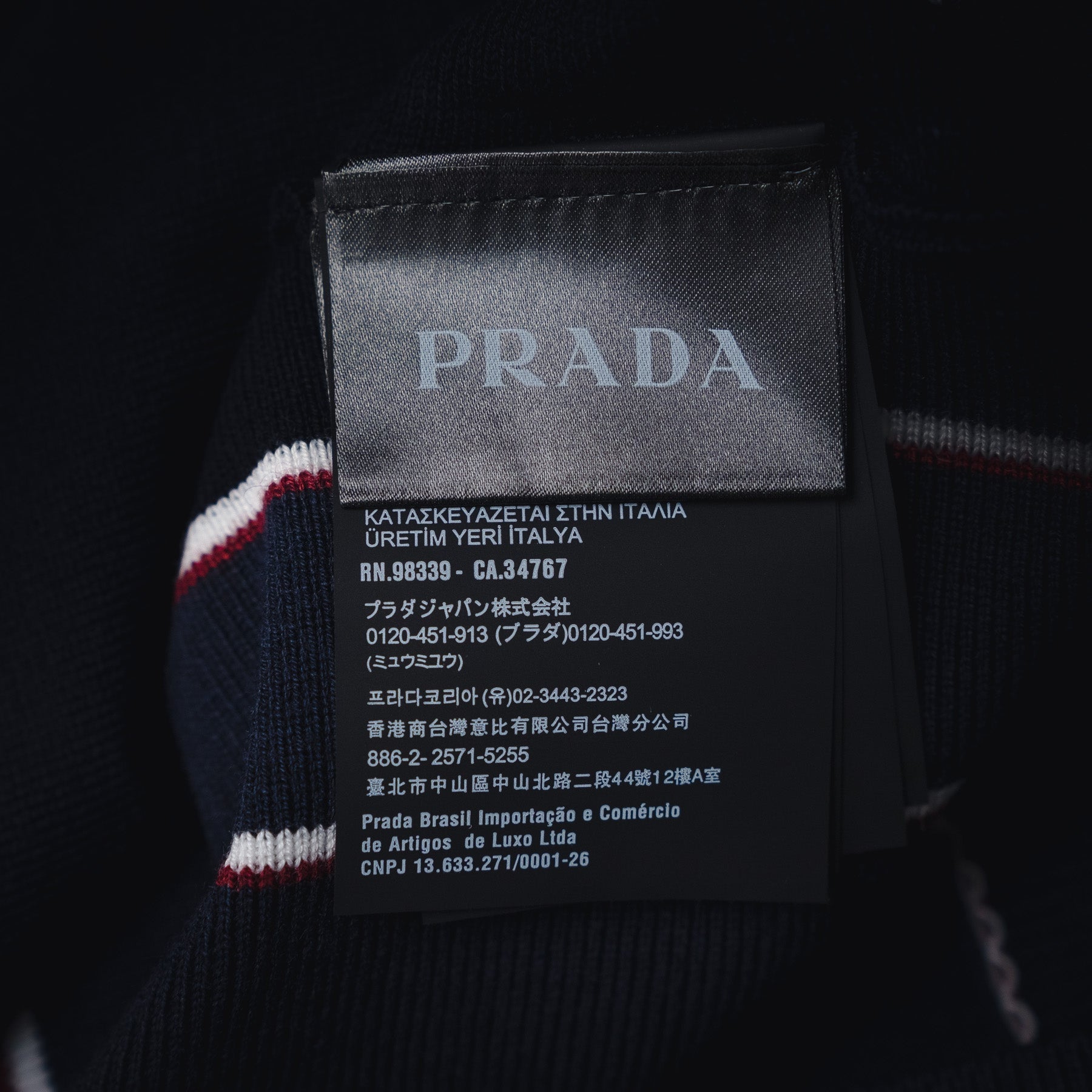 Pra 25ss embroidered sweater