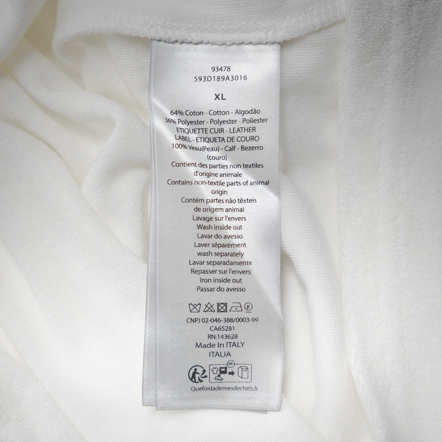 CD 25ss embroidered t-shirt