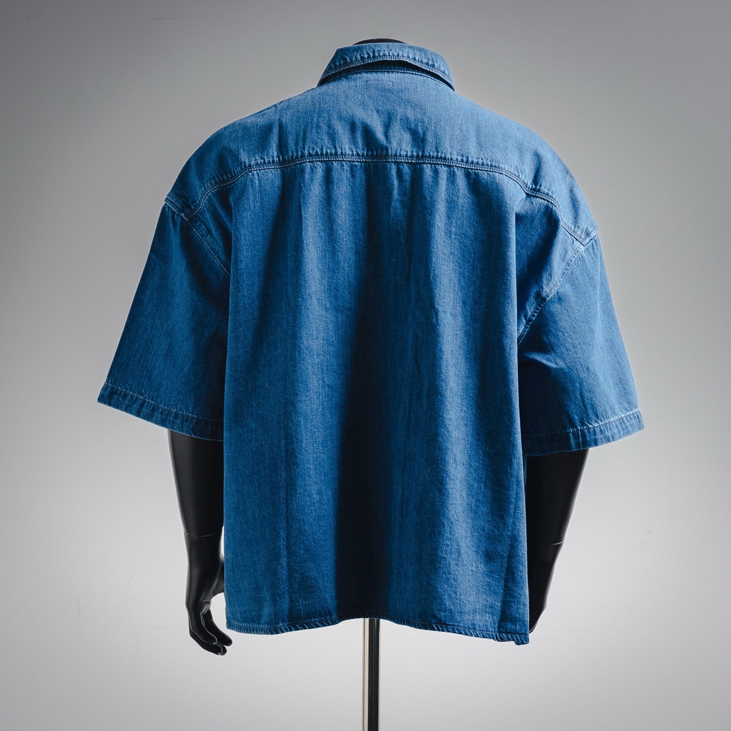 Loe 25ss embroidered denim shirt