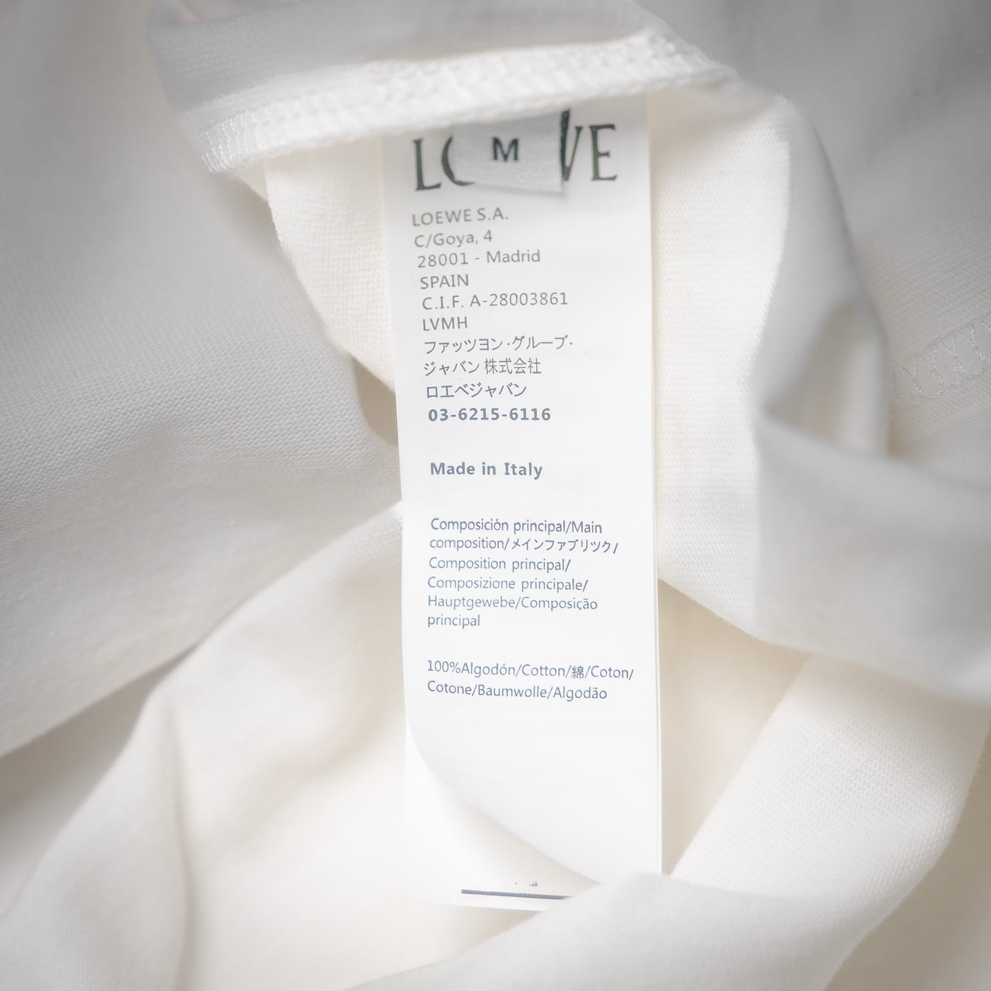 Loe 25ss embroidered t-shirt