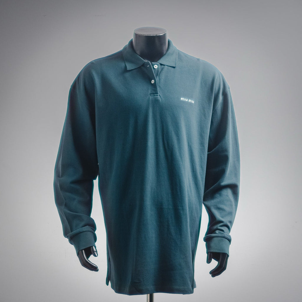 Miu 25ss embroidered polo