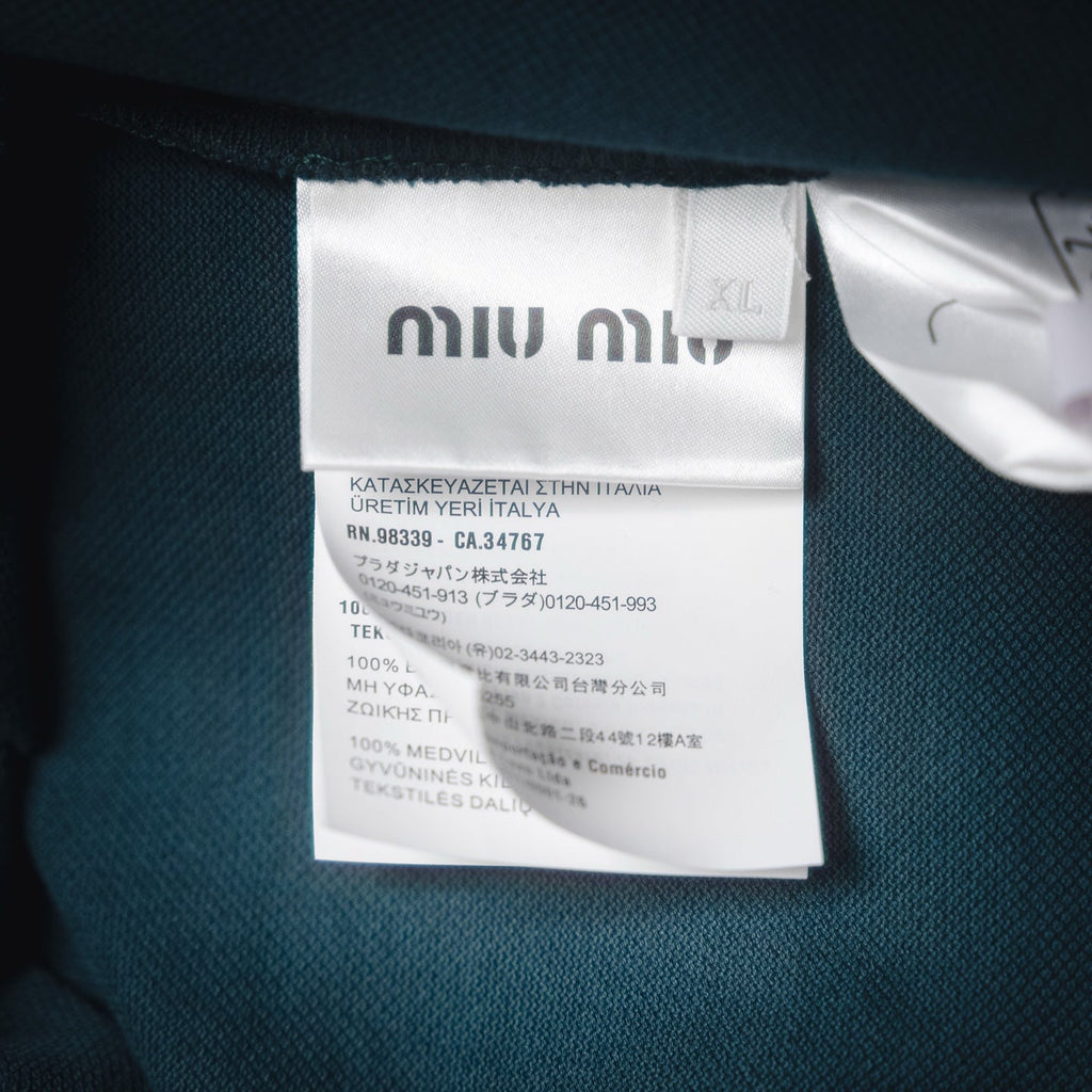Miu 25ss embroidered polo