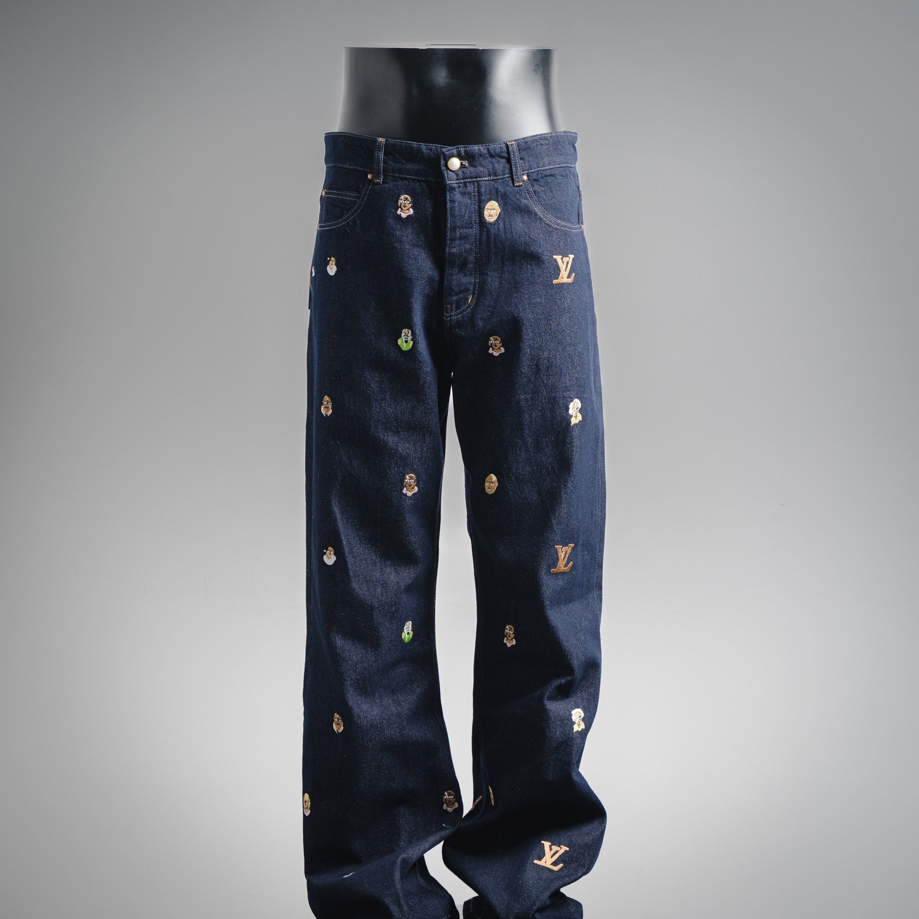 Louis 25fw embroidered jeans