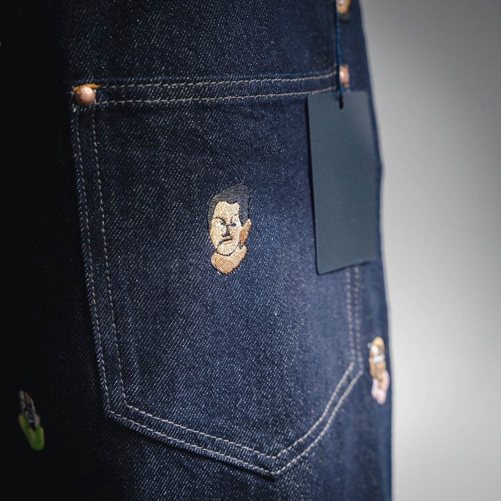 Louis 25fw embroidered jeans