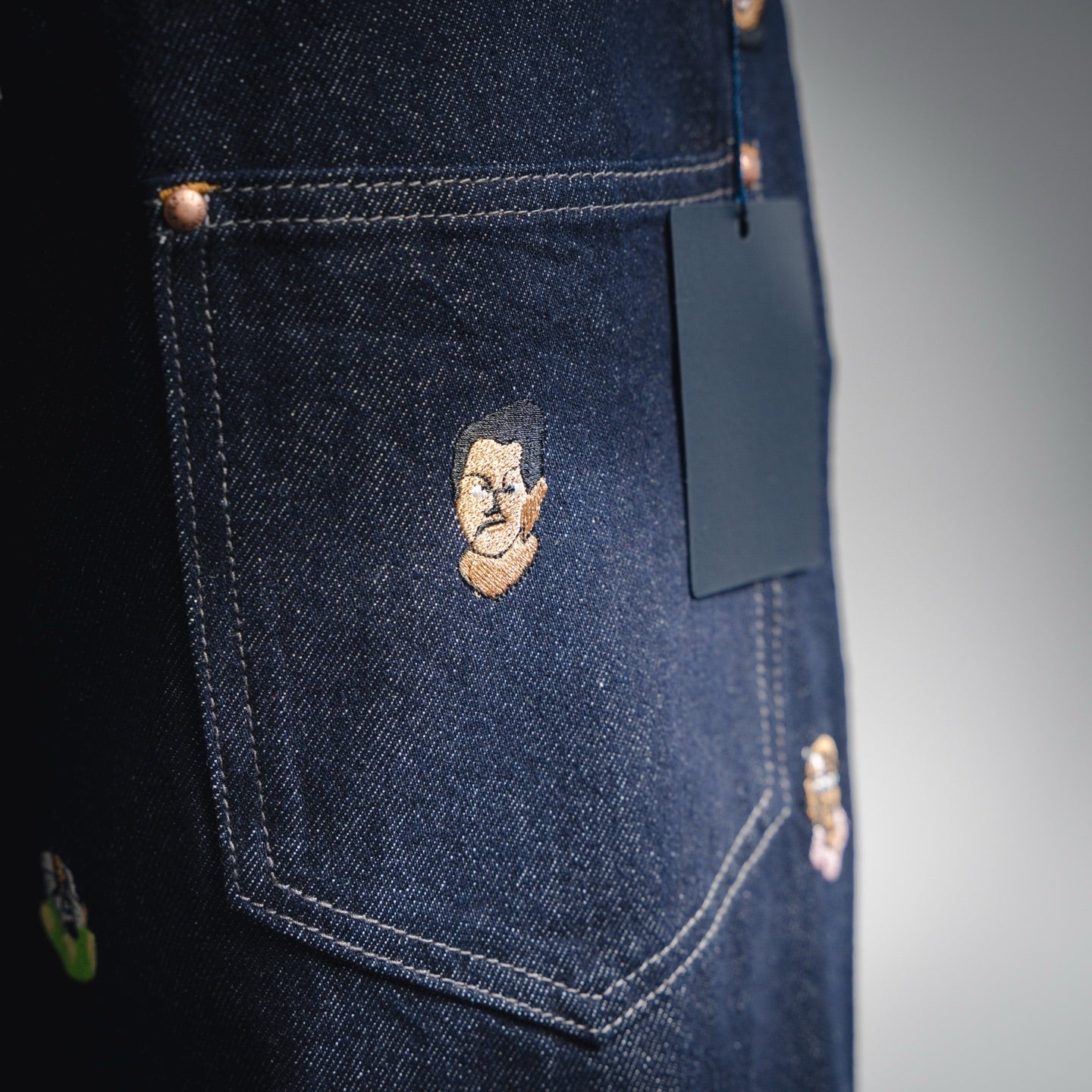 Louis 25fw embroidered jeans