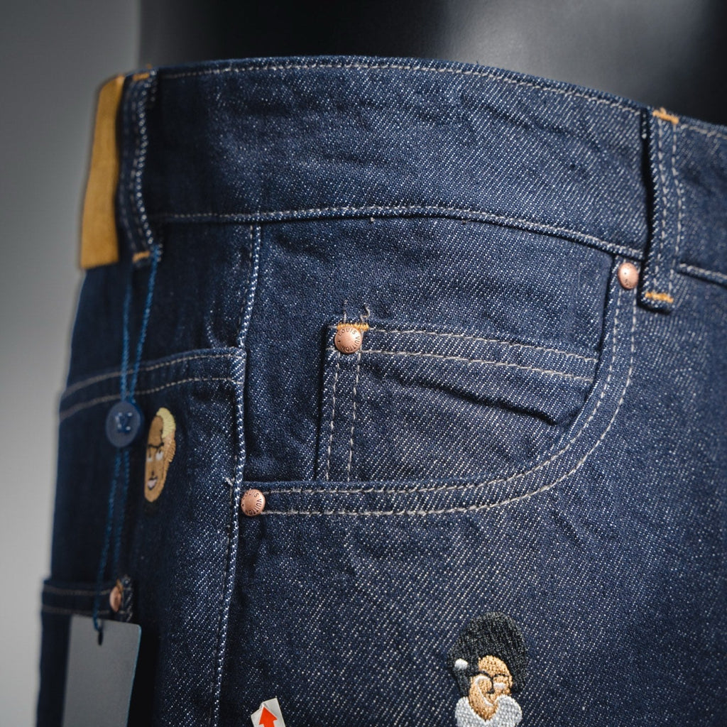 Louis 25fw embroidered jeans