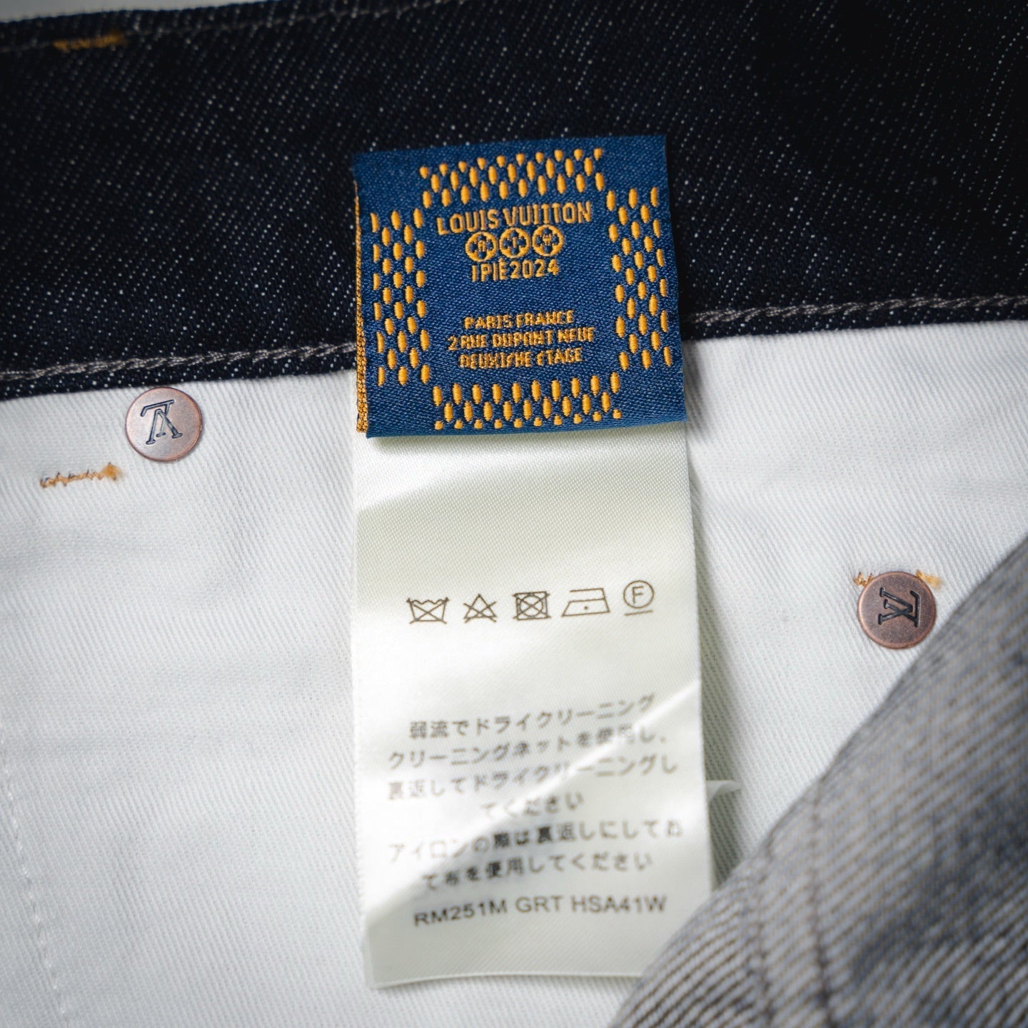 Louis 25fw embroidered jeans