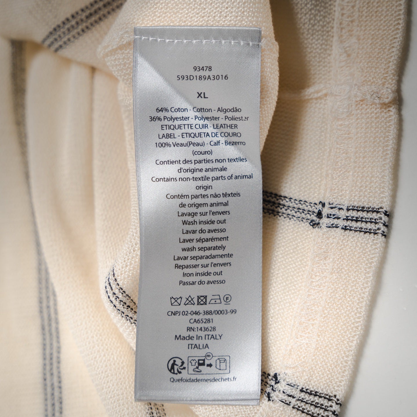 CD 25ss knitted t-shirt