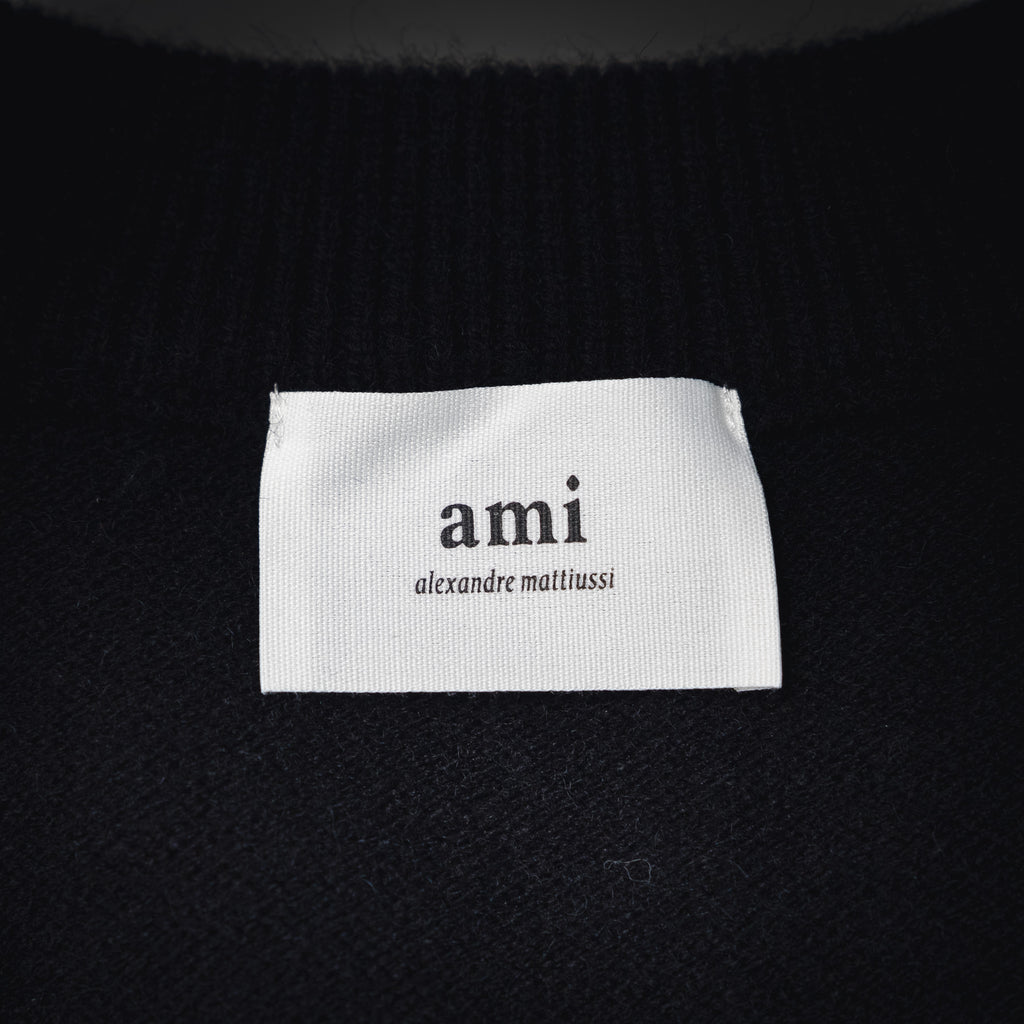 Ami 25fw embroidered cardigan