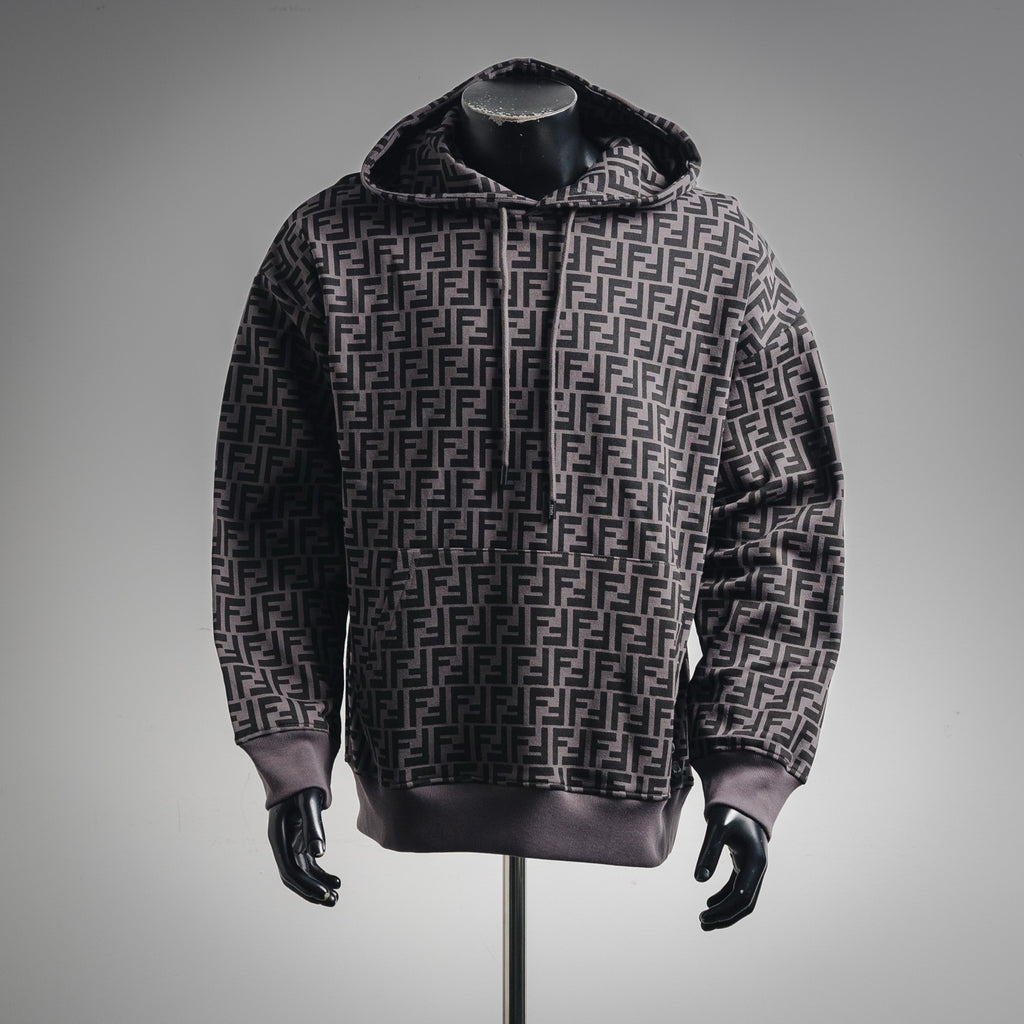 Fend 25fw printed hoodie