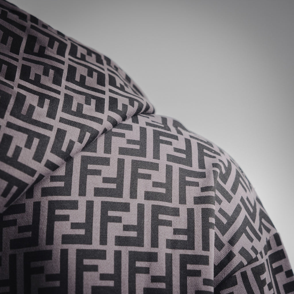 Fend 25fw printed hoodie