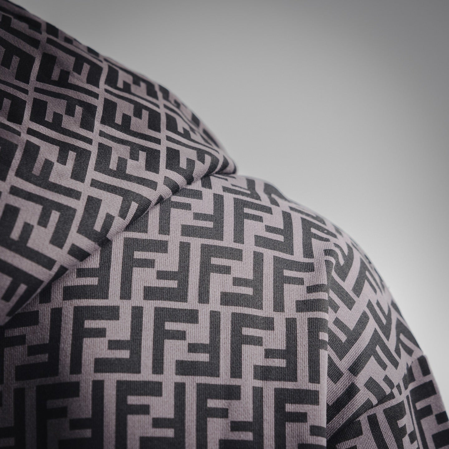 Fend 25fw printed hoodie