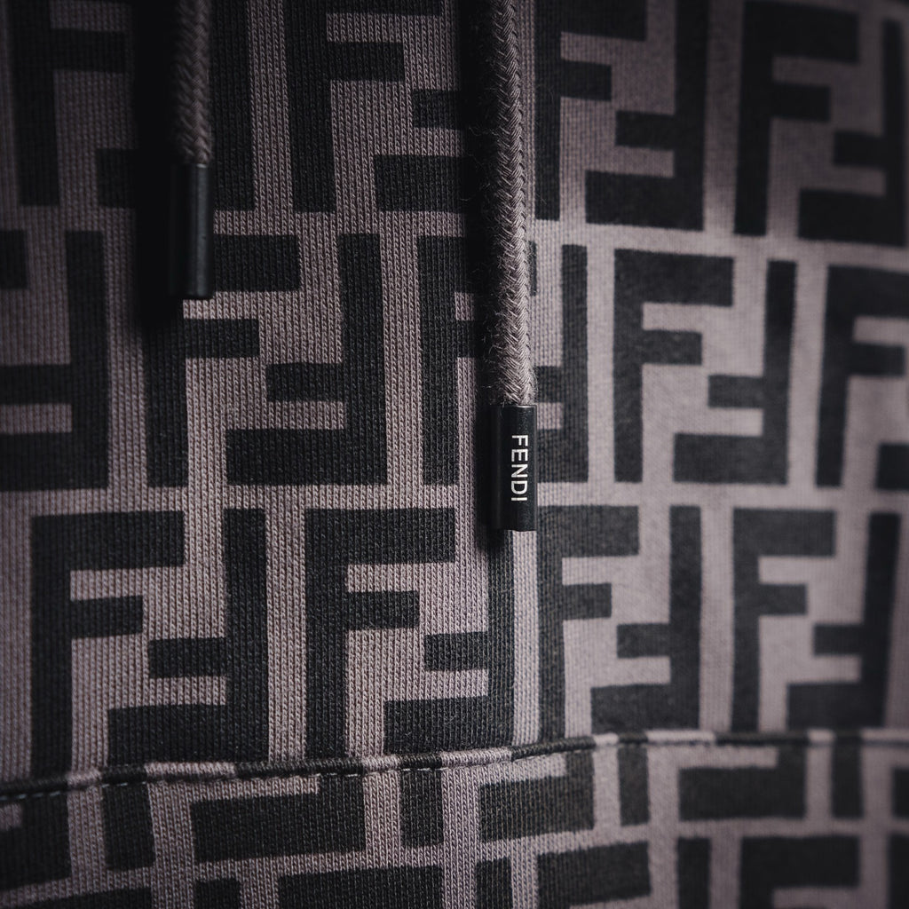 Fend 25fw printed hoodie