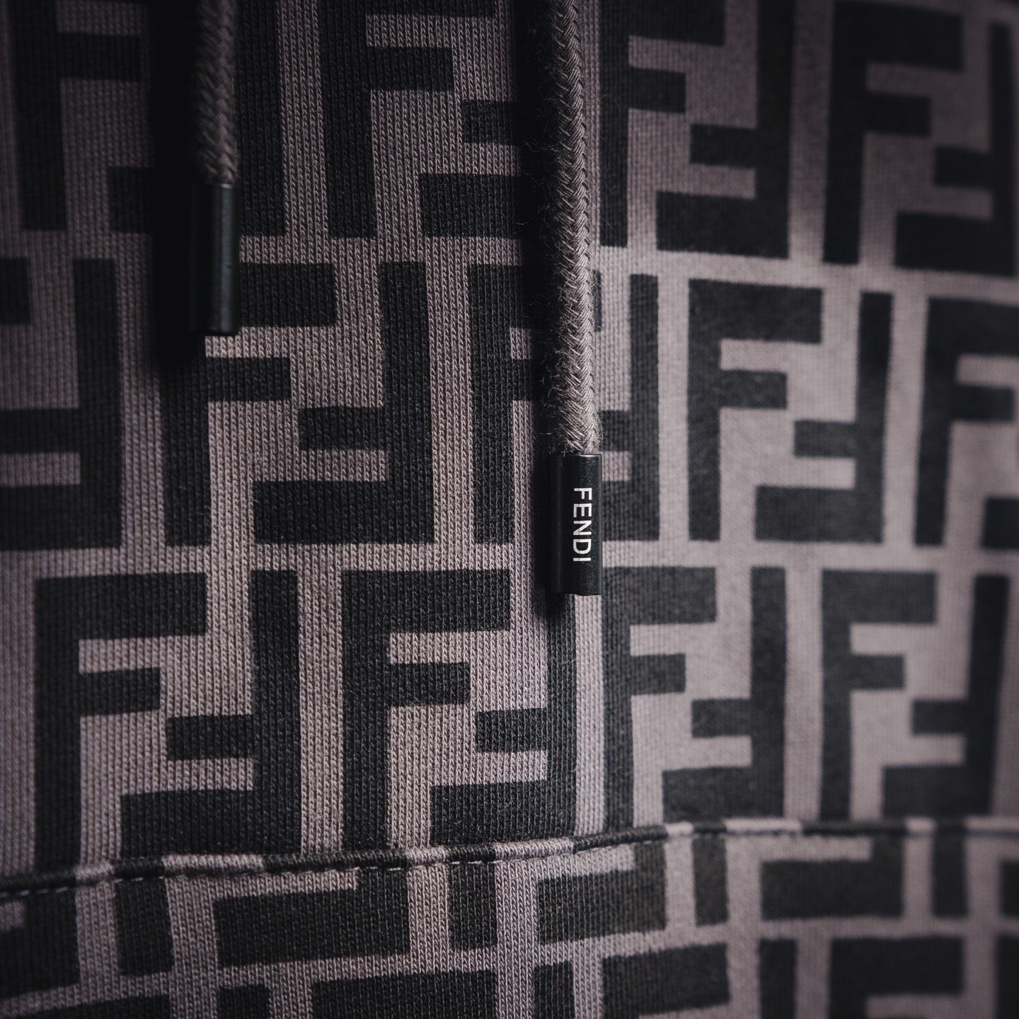 Fend 25fw printed hoodie