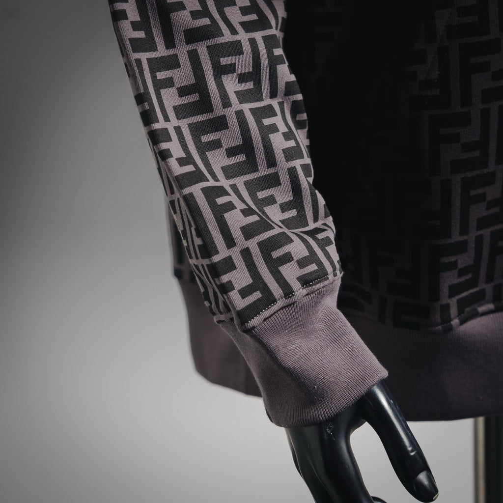 Fend 25fw printed hoodie