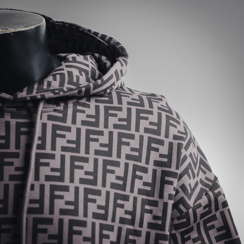 Fend 25fw printed hoodie